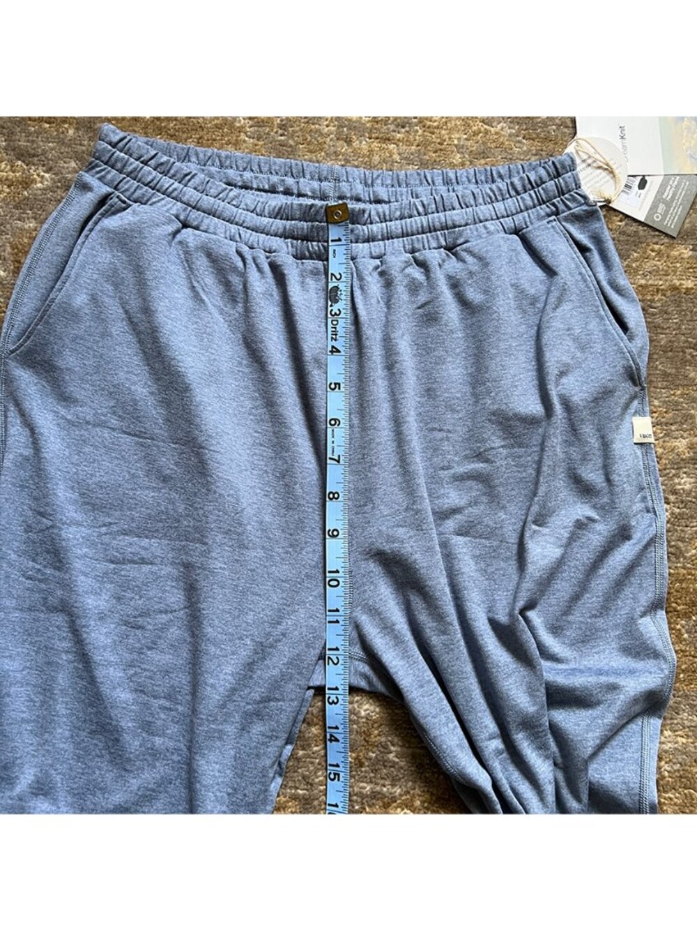 Vuori Boyfriend Jogger Blue Heron Heather Medium NWT - Picture 8 of 12